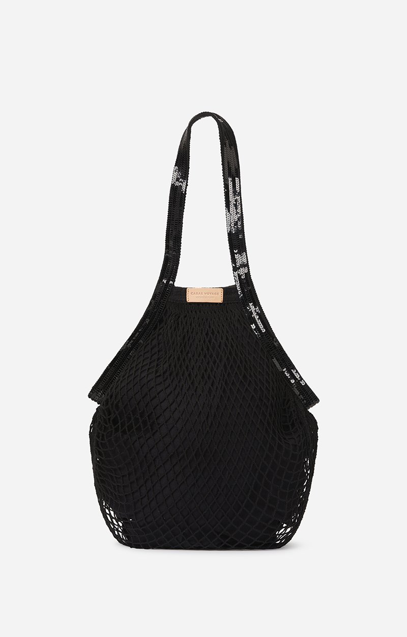 Fishnet Bag Cotton, sequins, lined Black Vanessa Bruno