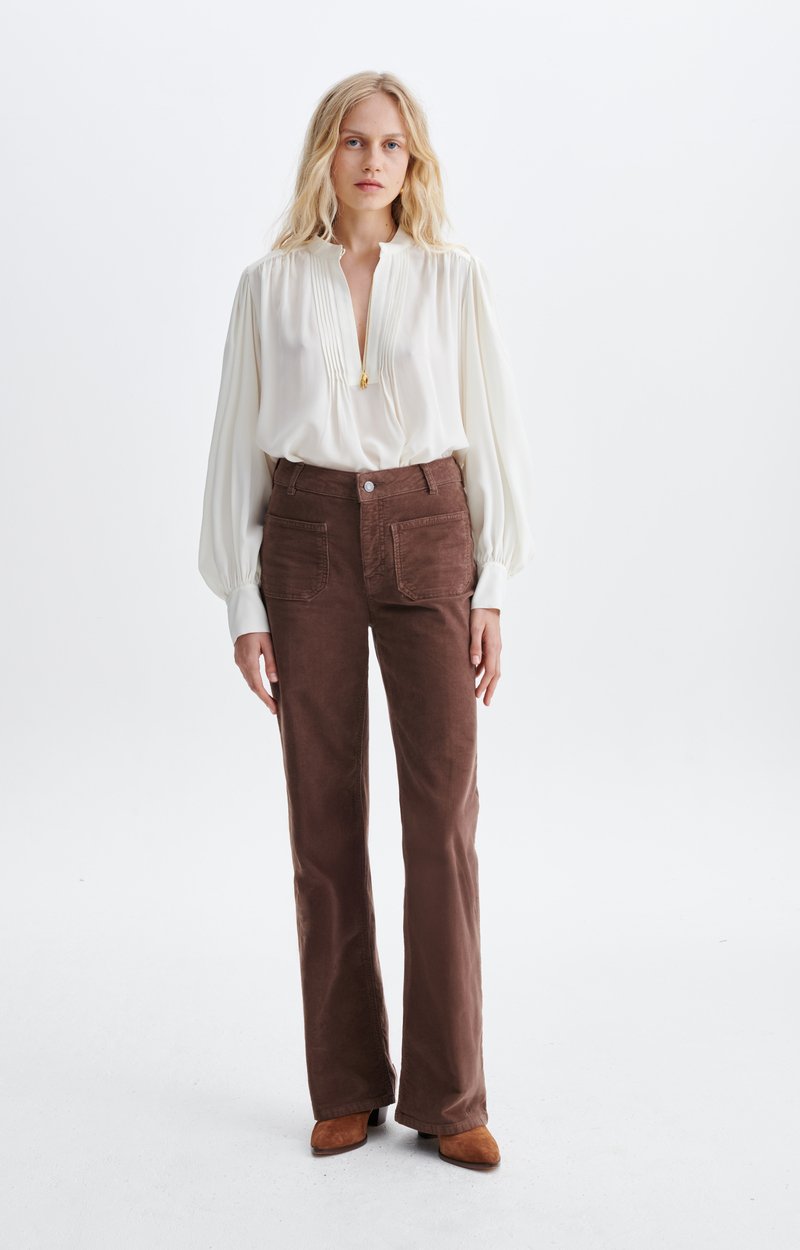 Dompay Pants In cotton Classic Brown Vanessa Bruno