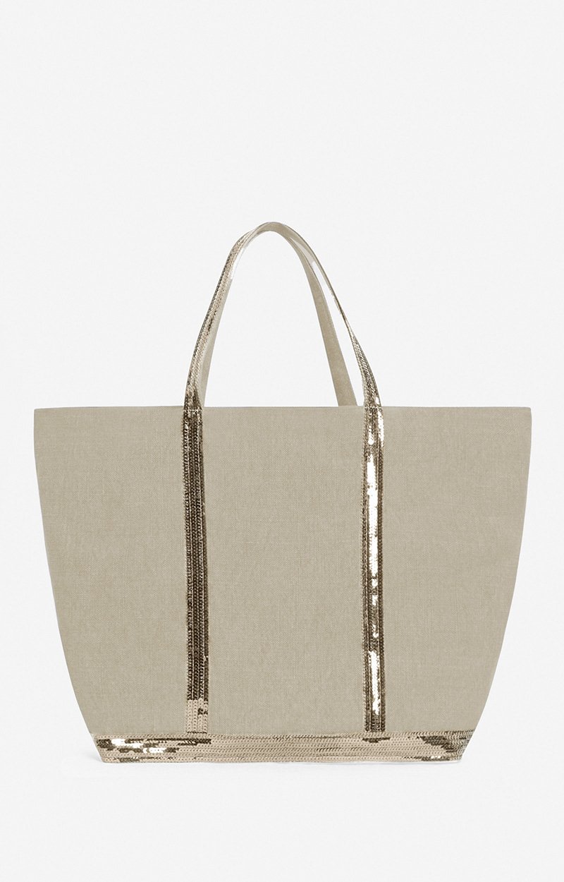 Linen XL Cabas Tote, Hand Carry Bag