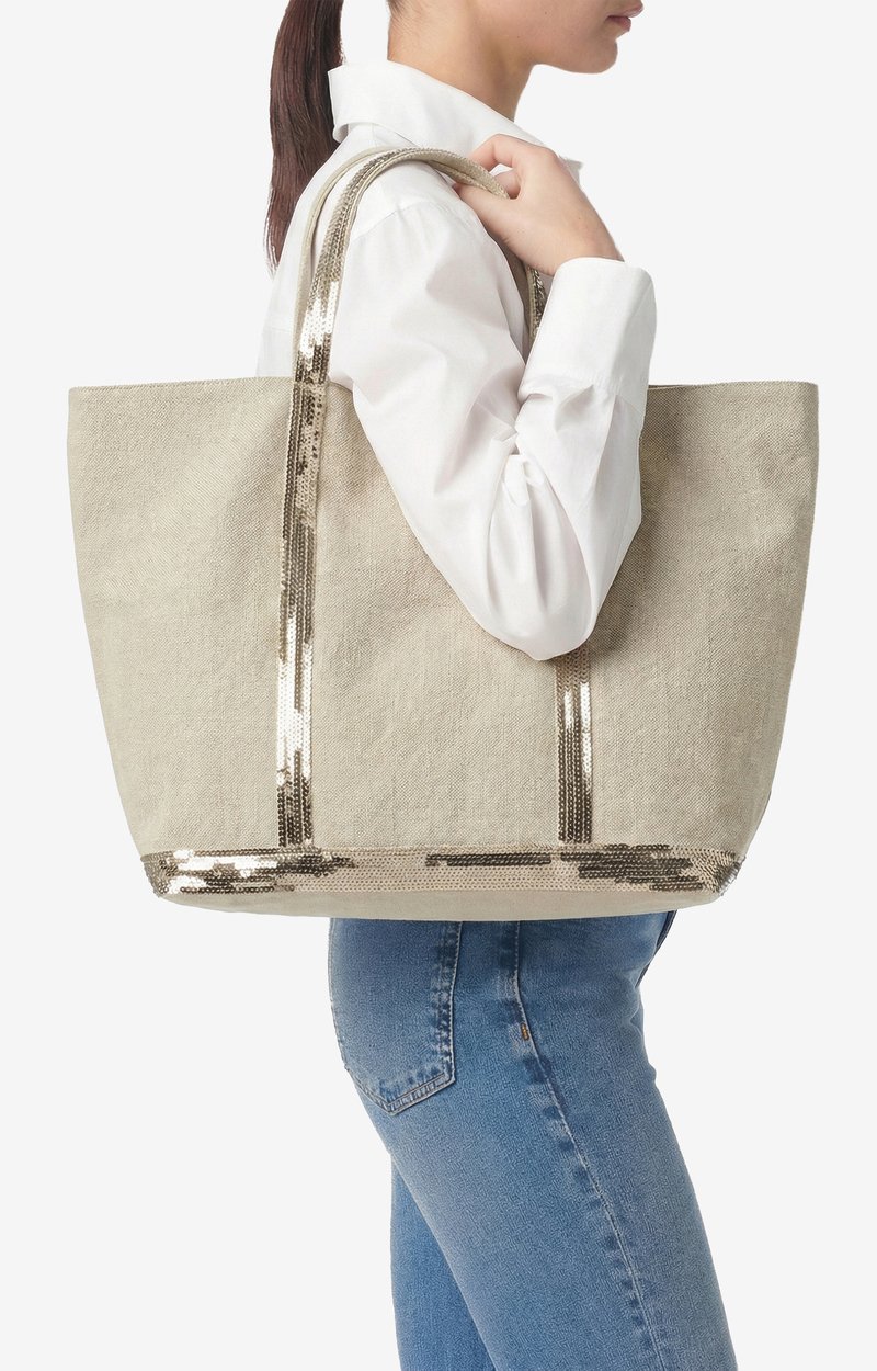 Linen XL Cabas Tote Hand Carry Bag SAND Vanessa Bruno