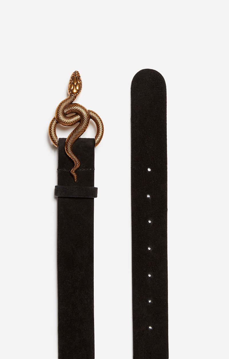 Black Cl&eacute;o Leather Belt 35Mm Made in Italy Black Vanessa Bruno