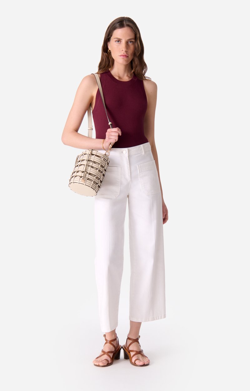 Helias Cropped Jeans High-Waisted, Cropped Fit White Vanessa Bruno