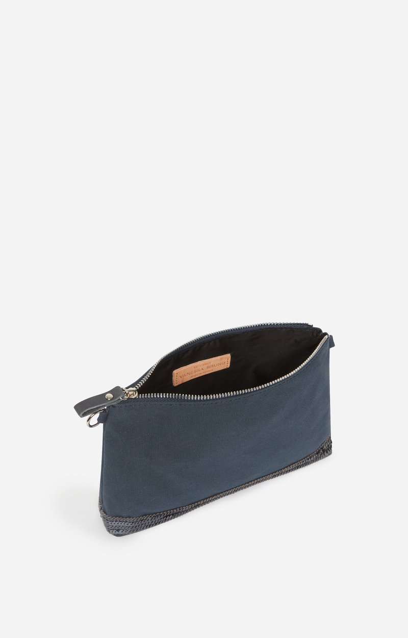 Canvas Zipped Pouch Canvas & Sequins PYRITE Vanessa Bruno