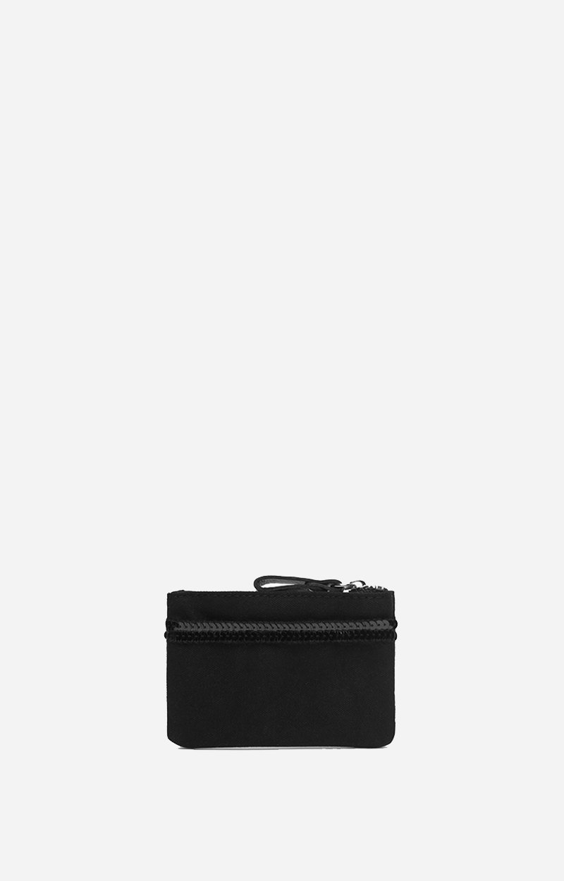 Canvas Coin Purse Canvas & Sequins Black Vanessa Bruno