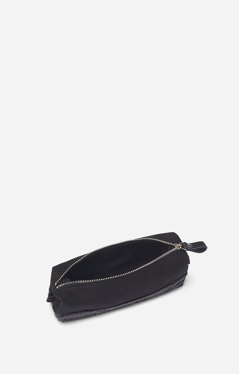 Canvas Pencil Case Canvas & Sequins Black Vanessa Bruno