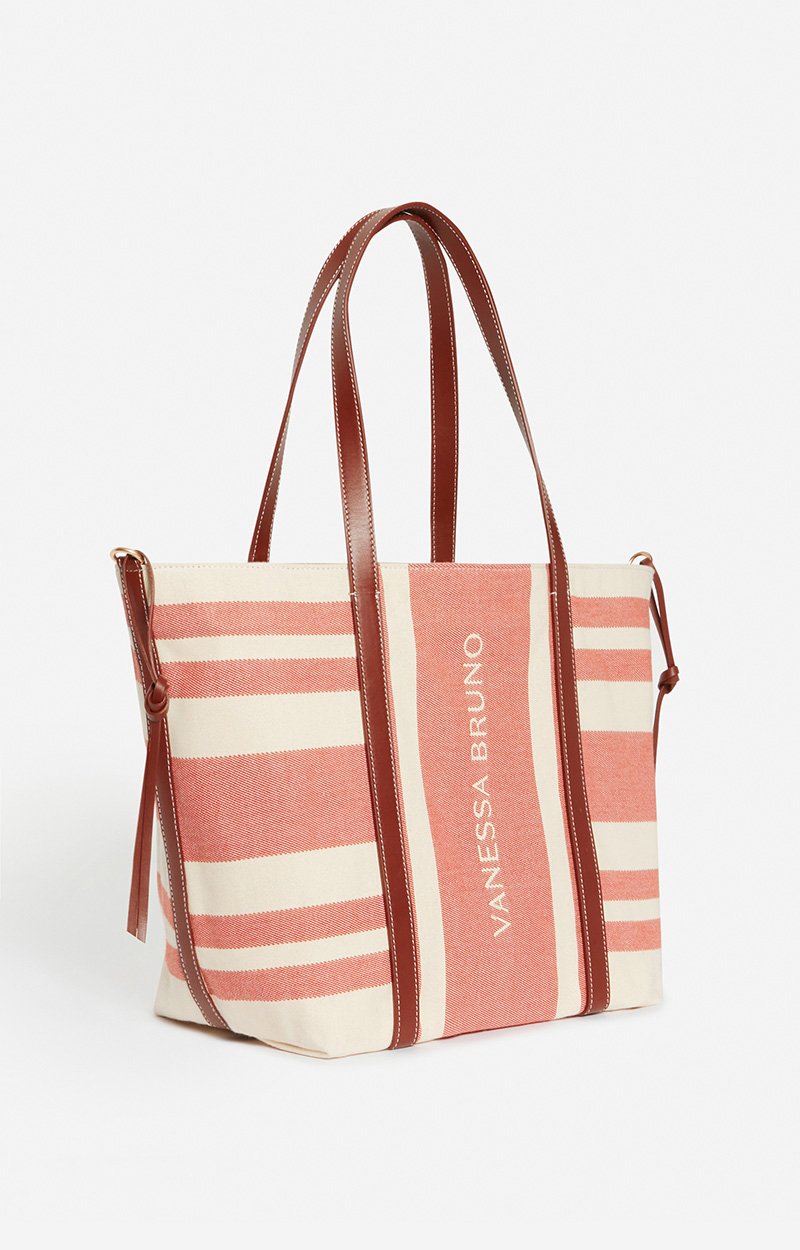 Canvas XL Cabas Tote Hand-carried COGNAC Vanessa Bruno
