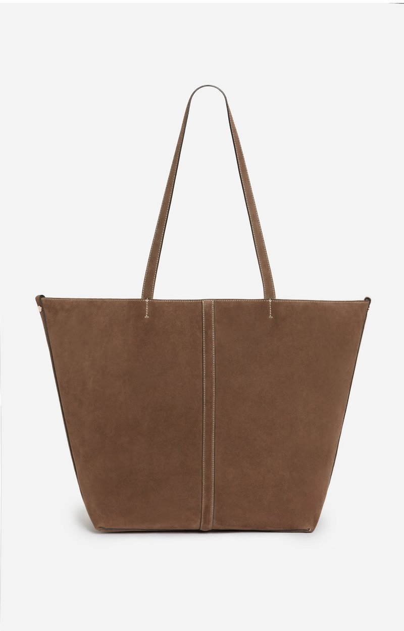 Large Calf Leather Daily Tote Cowhide leather, made in Italy Mole Vanessa Bruno