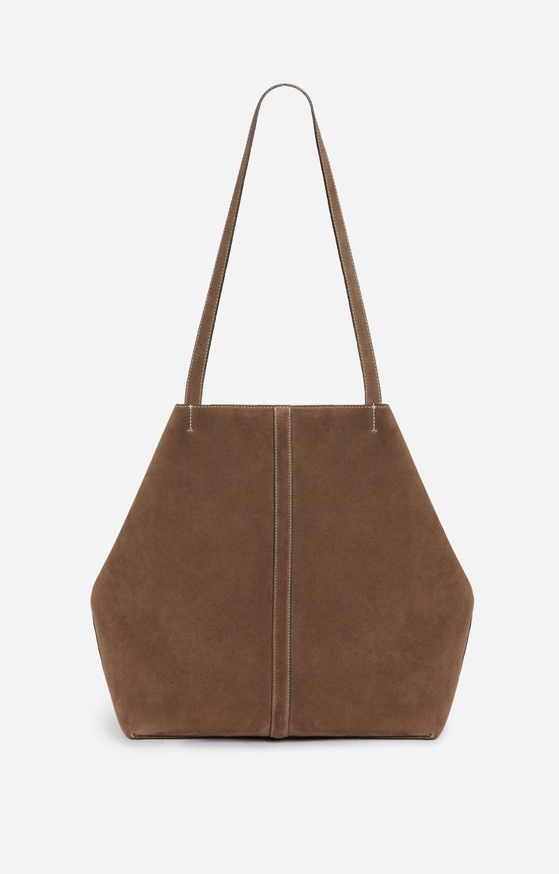Large Calf Leather Daily Tote Cowhide leather, made in Italy Mole Vanessa Bruno