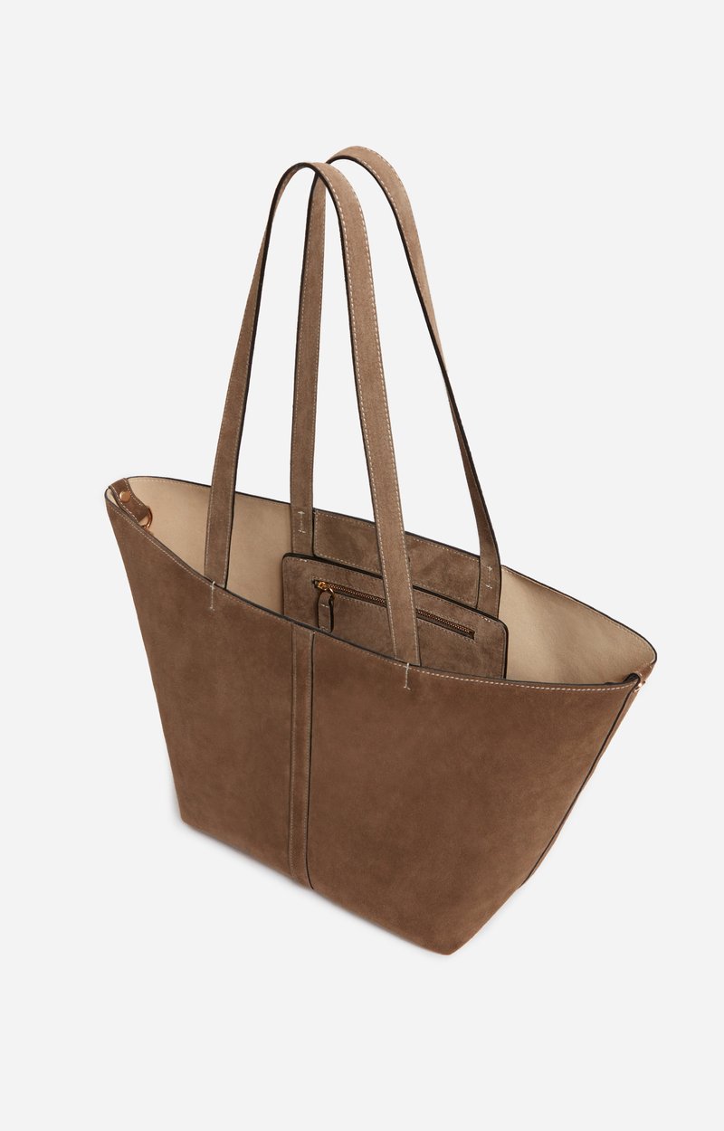 Small Calf Leather Daily Tote Cowhide leather, made in Italy Mole Vanessa Bruno