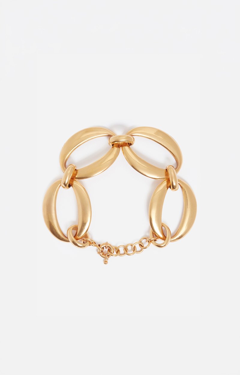 Chain Link Bracelet, 100% Brass