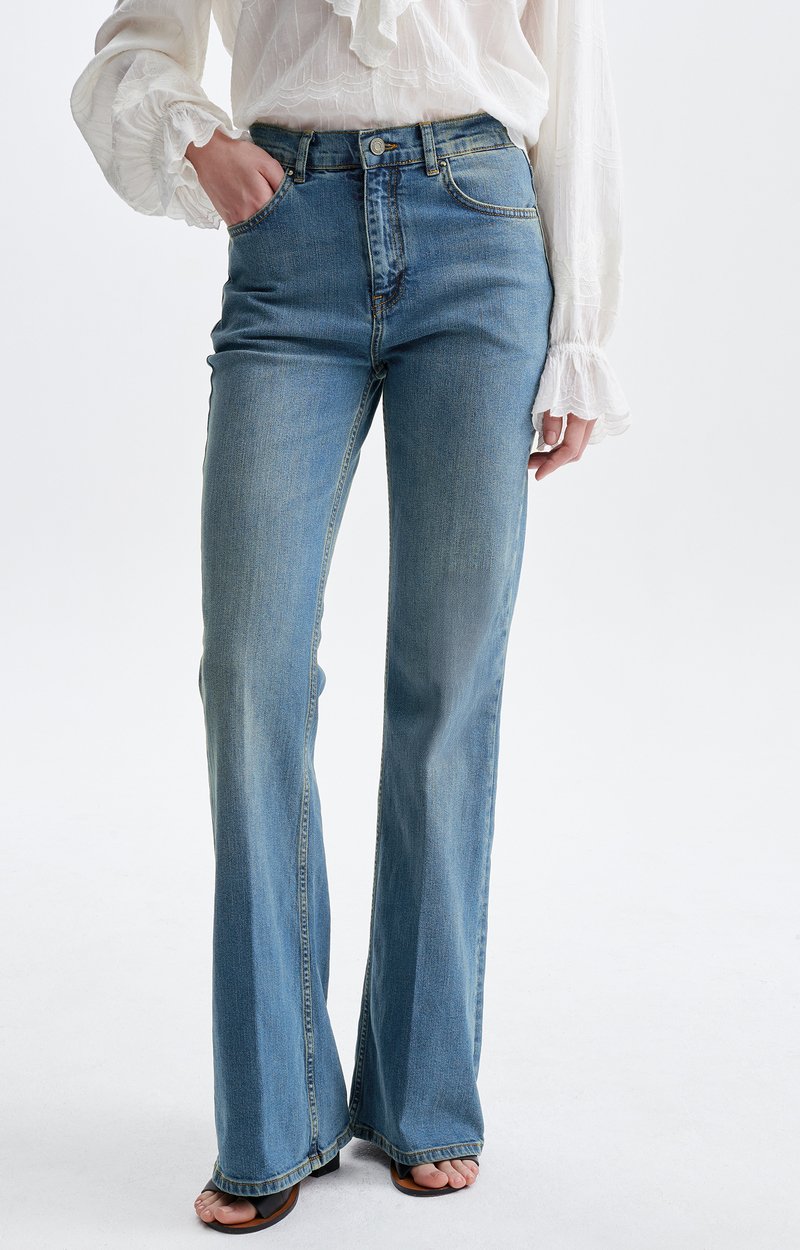 Ethan Jeans High-Waisted, Flare Cut bleu gris Vanessa Bruno
