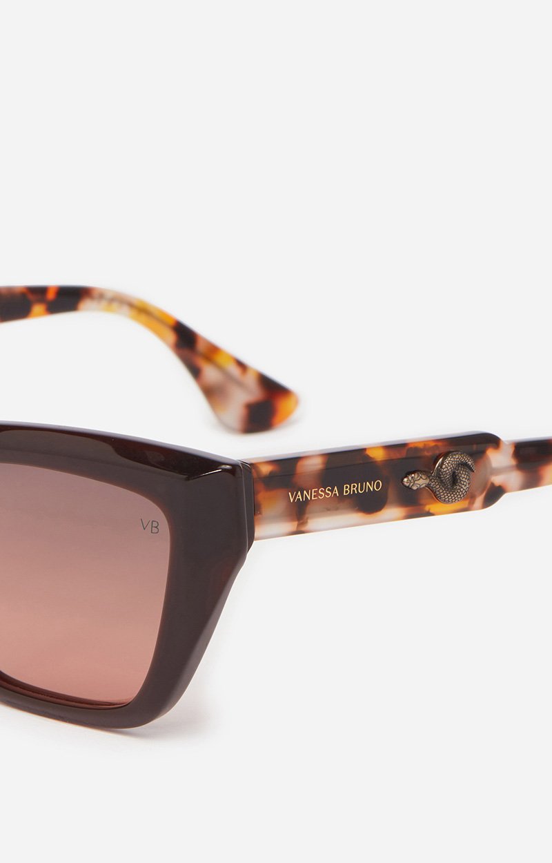 Cleo Sunglasses 100% acetate BROWN Vanessa Bruno