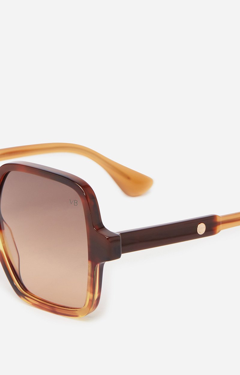 Holly Sunglasses 100% acetate Heather brown scale Vanessa Bruno