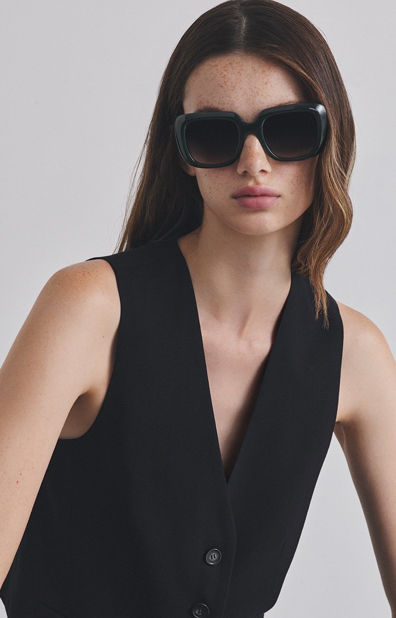 Soka Sunglasses 100% acetate KHAKI Vanessa Bruno