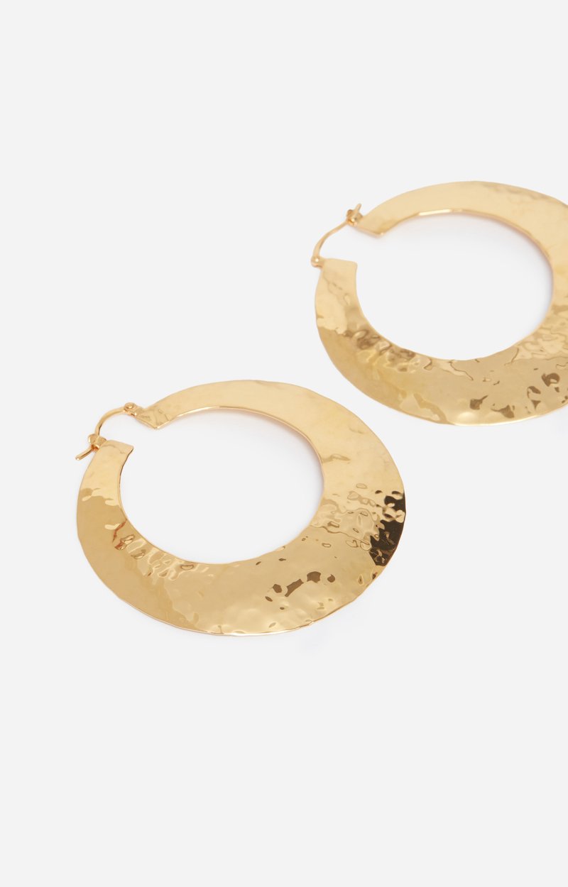 Gold Brass Hoop Earrings Brass GOLD Vanessa Bruno
