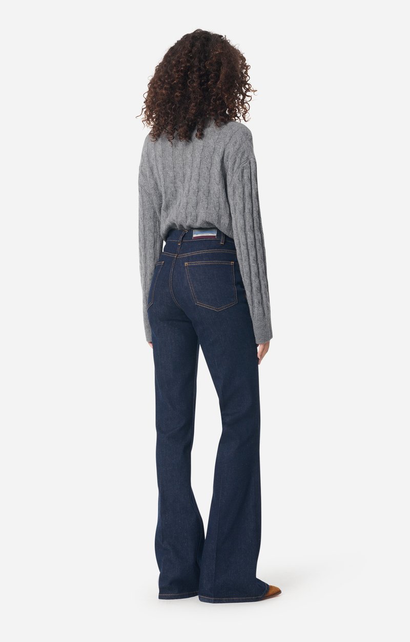 Ethan Jeans High-Waisted, Flare Cut Indigo Vanessa Bruno