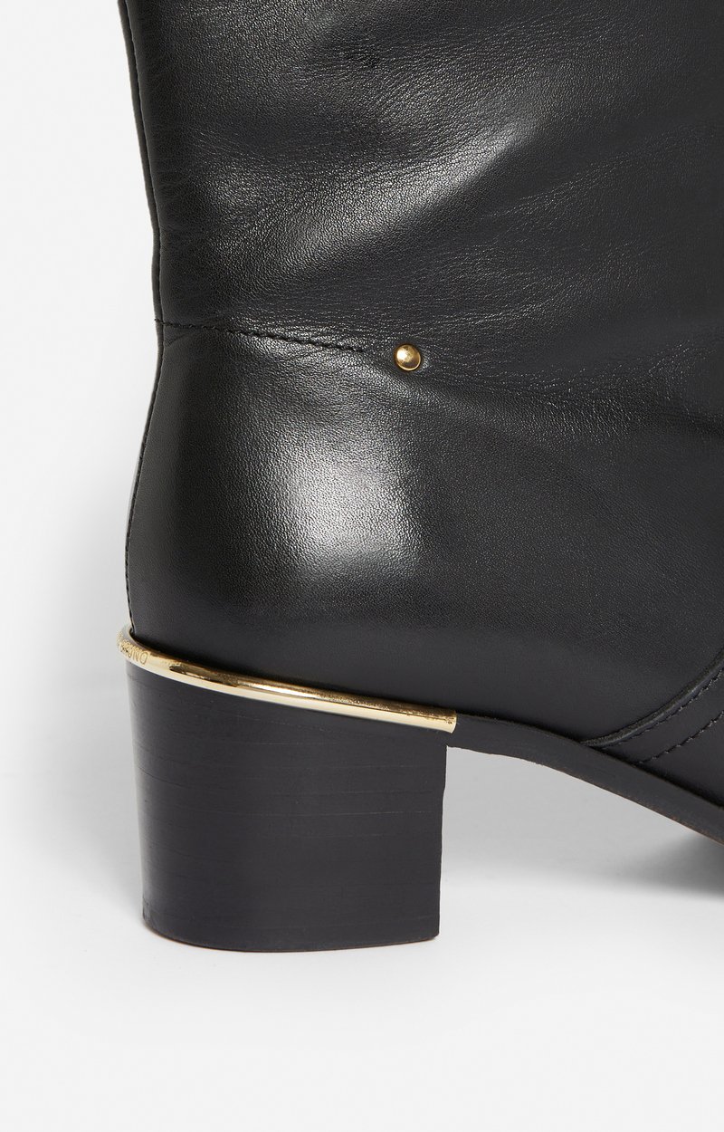 Smooth Leather Riding Boots Made in Portugal Black Vanessa Bruno