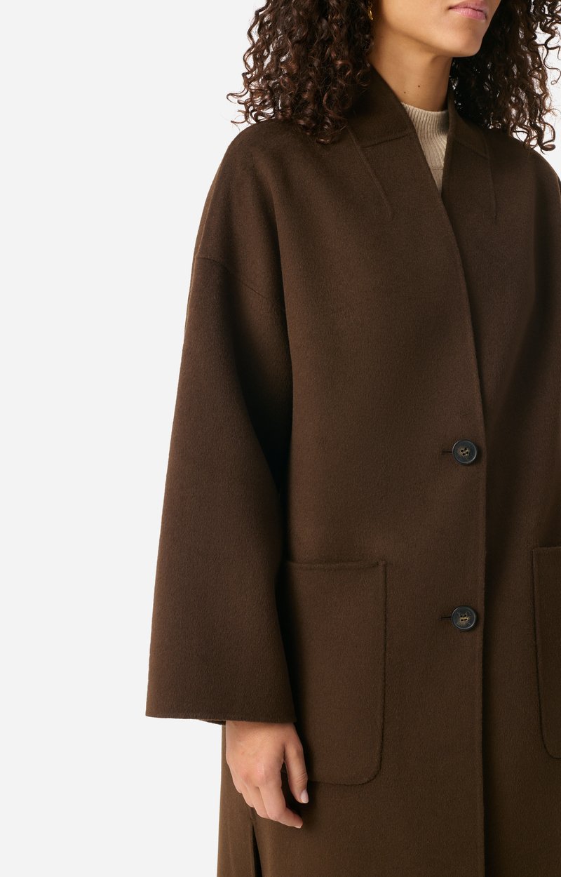 Bachir Coat Wool Blend CHOCOLATE Vanessa Bruno