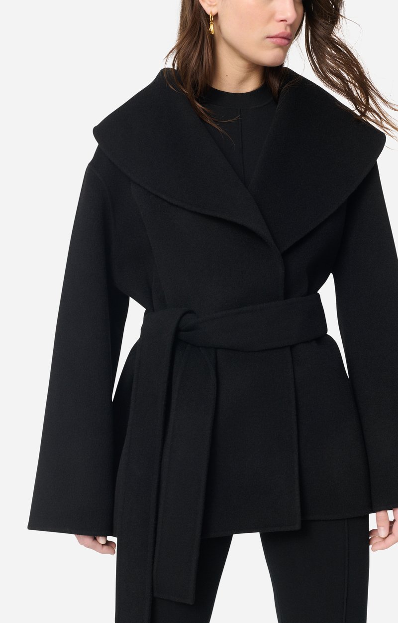 Gracie Coat Wool And Polyamide Black Vanessa Bruno