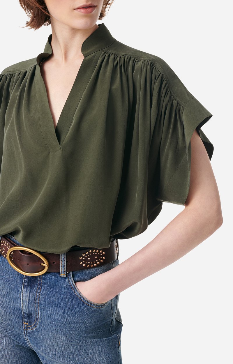 Cory Blouse 100% silk KHAKI Vanessa Bruno