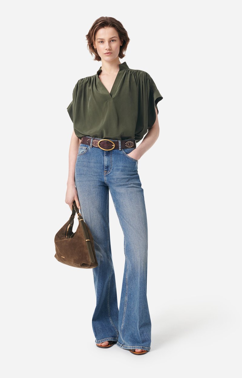 Cory Blouse 100% silk KHAKI Vanessa Bruno