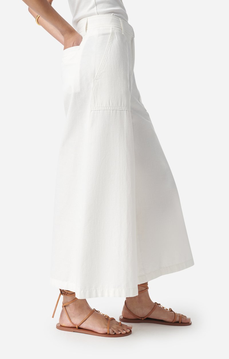 Griffon Pants Cotton and Linen Blend ECRU Vanessa Bruno