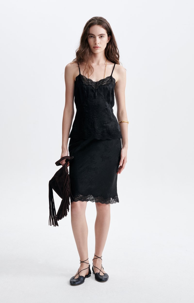 Glycine Tank Top Jacquard patterns Black Vanessa Bruno