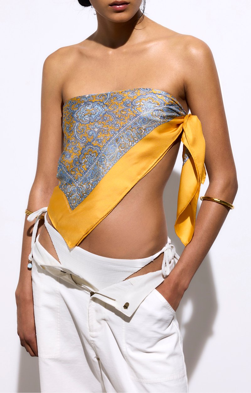 Endy Silk Scarf 100% Silk Golden yellow Vanessa Bruno