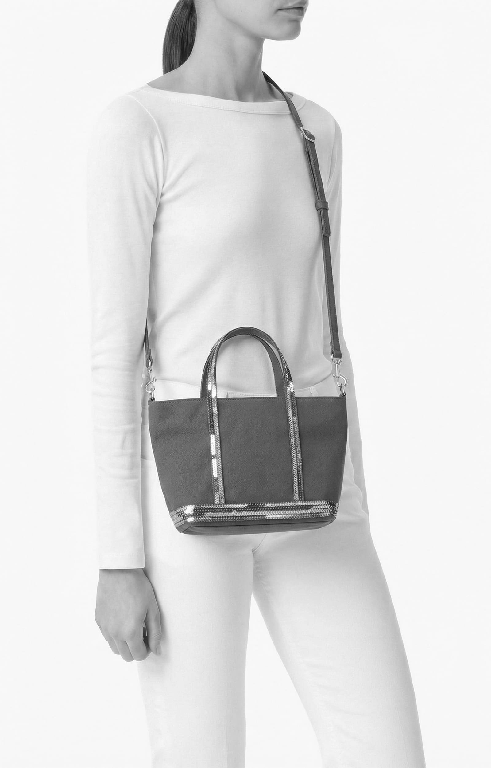 Canvas XS Zipped Cabas Tote Made in France, Crossbody bag ZINC Vanessa Bruno