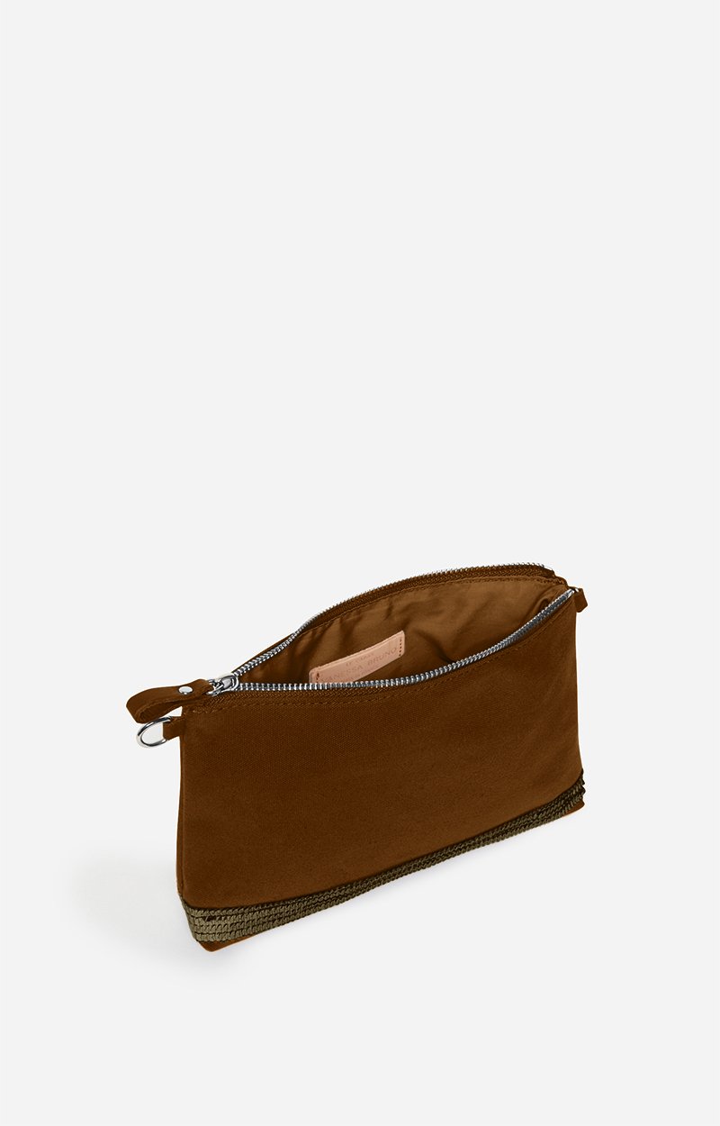 Canvas & Sequin Clutch Made in France, Crossbody bag Wimbledon Vanessa Bruno