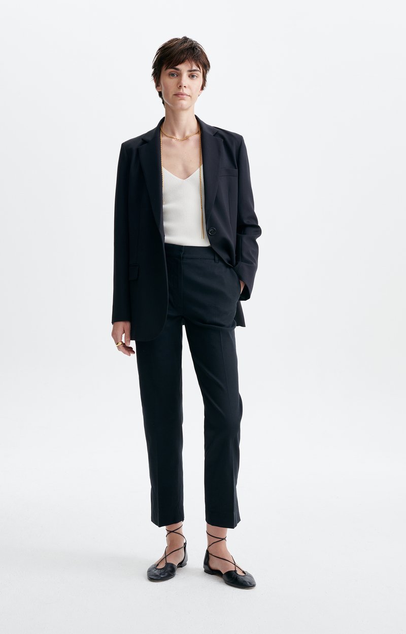 Hilia Blazer Cotton-linen blend, oversized fit Black Vanessa Bruno