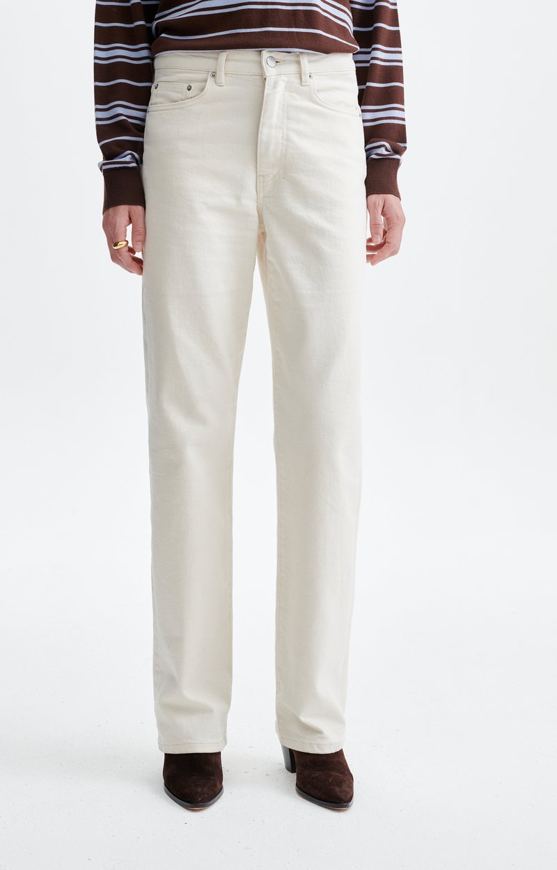 Ryder Straight-Leg Pants Cotton, straight-leg 5-pocket, high-waisted ecru GREIGE Vanessa Bruno