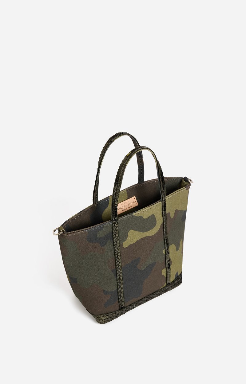 Canvas S Zipped Cabas Tote Made in France, Crossbody Bag MILITARY Vanessa Bruno