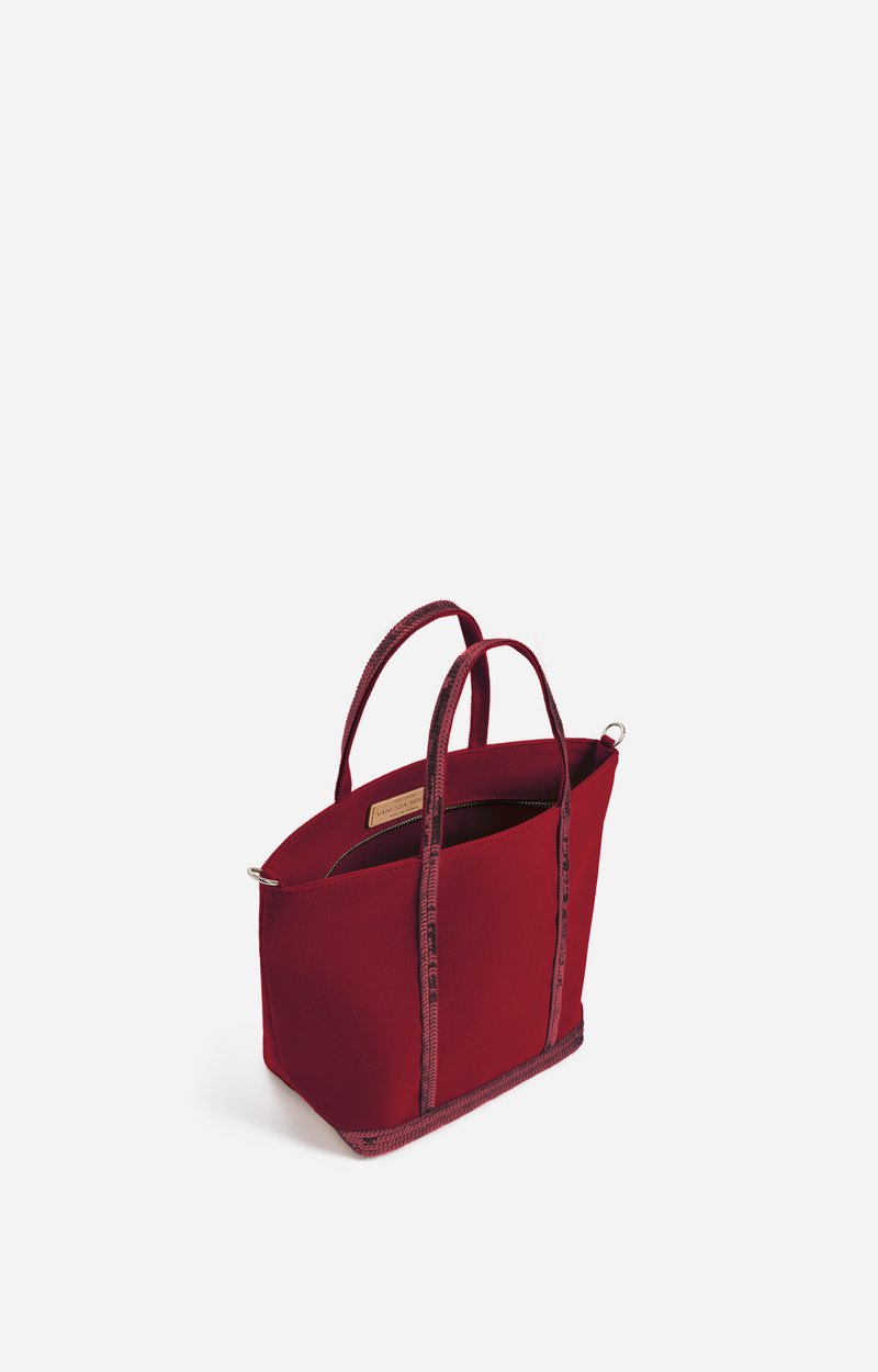 Canvas S Zipped Cabas Tote In canvas & sequins Goji Vanessa Bruno