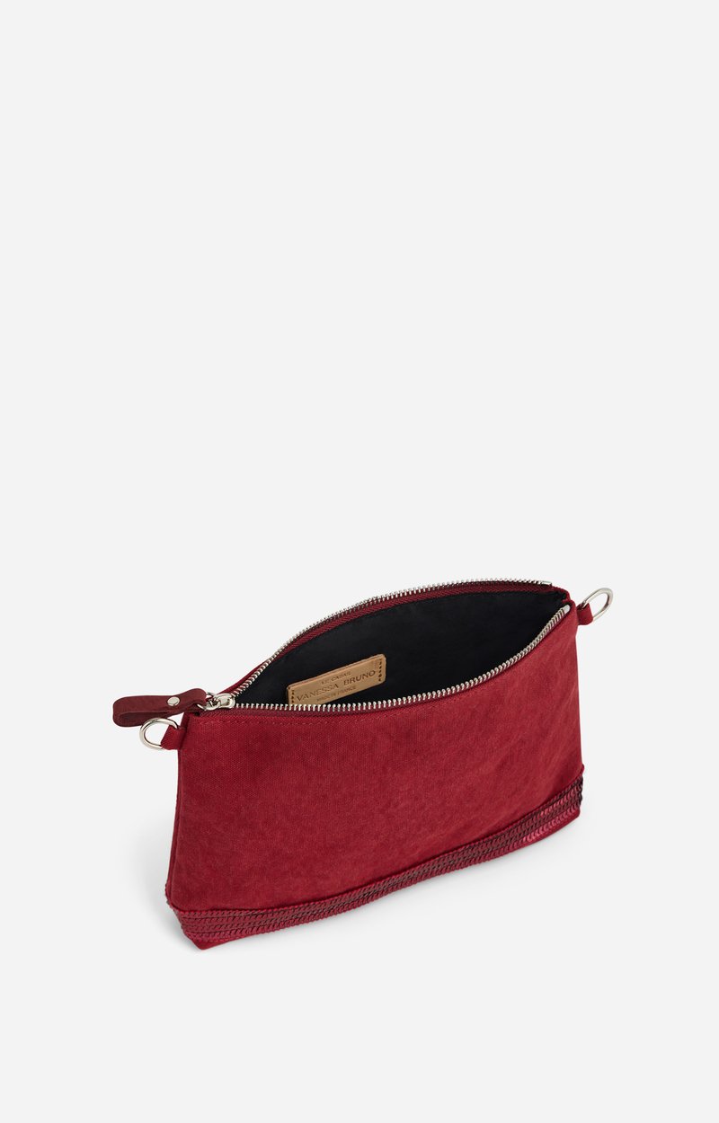 Canvas Zipped Pouch Pouch in canvas & sequins Goji Vanessa Bruno