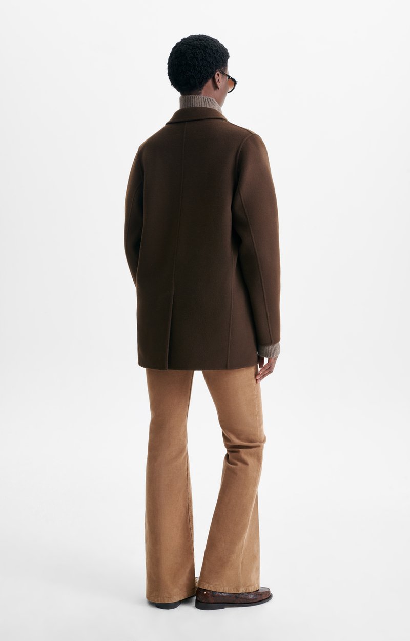 Marc Jacket Oversized jacket in double-face wool CHOCOLATE Vanessa Bruno