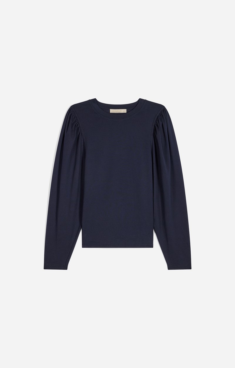 Hei T-shirt Long-sleeve T-shirt, gathered shoulders Navy Blue Vanessa Bruno