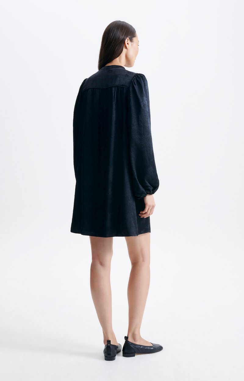 Hina Dress Short acetate jacquard dress Black Vanessa Bruno