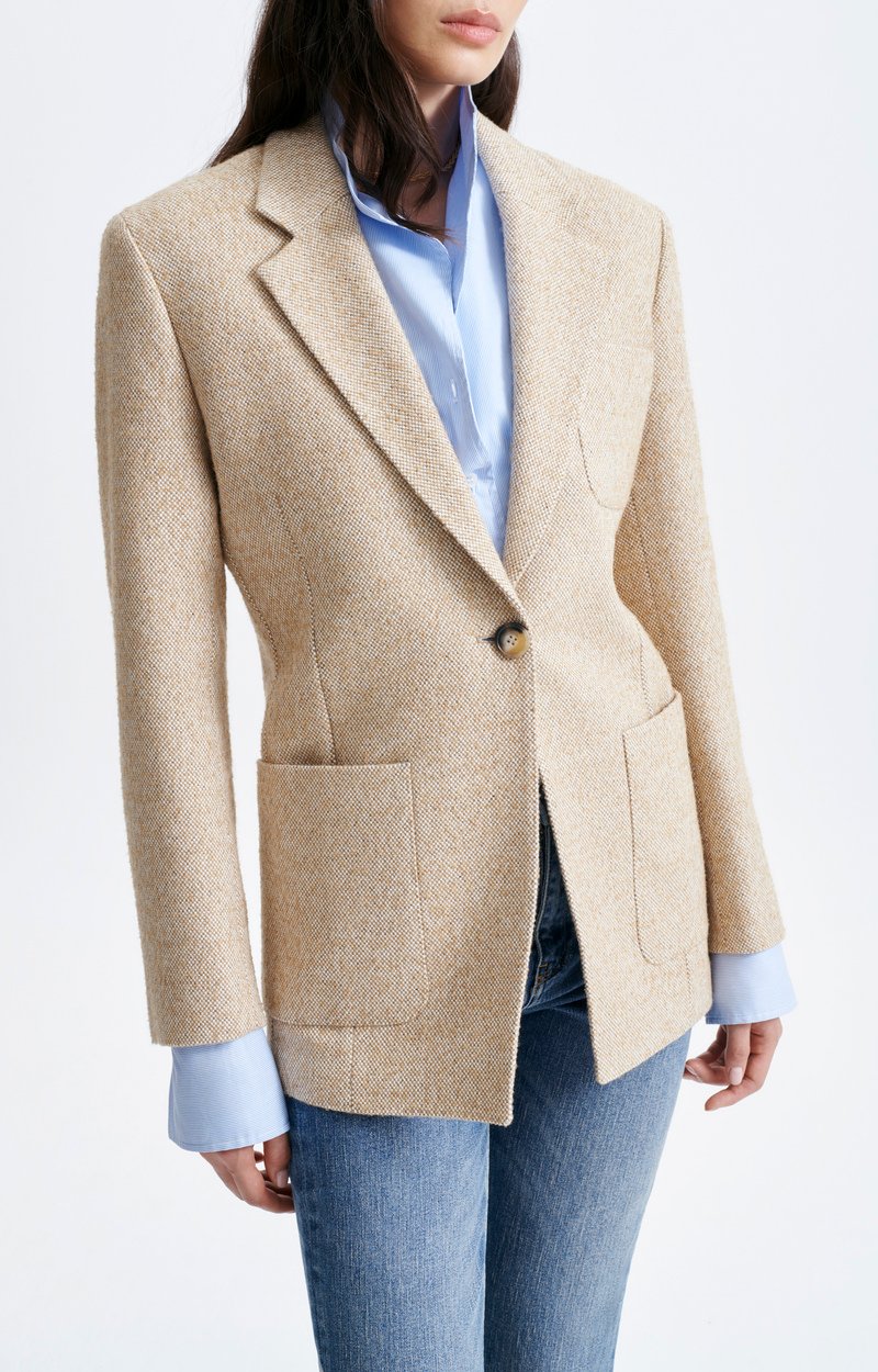 Caline Jacket Tweed jacket, oversized cut Ochre Vanessa Bruno