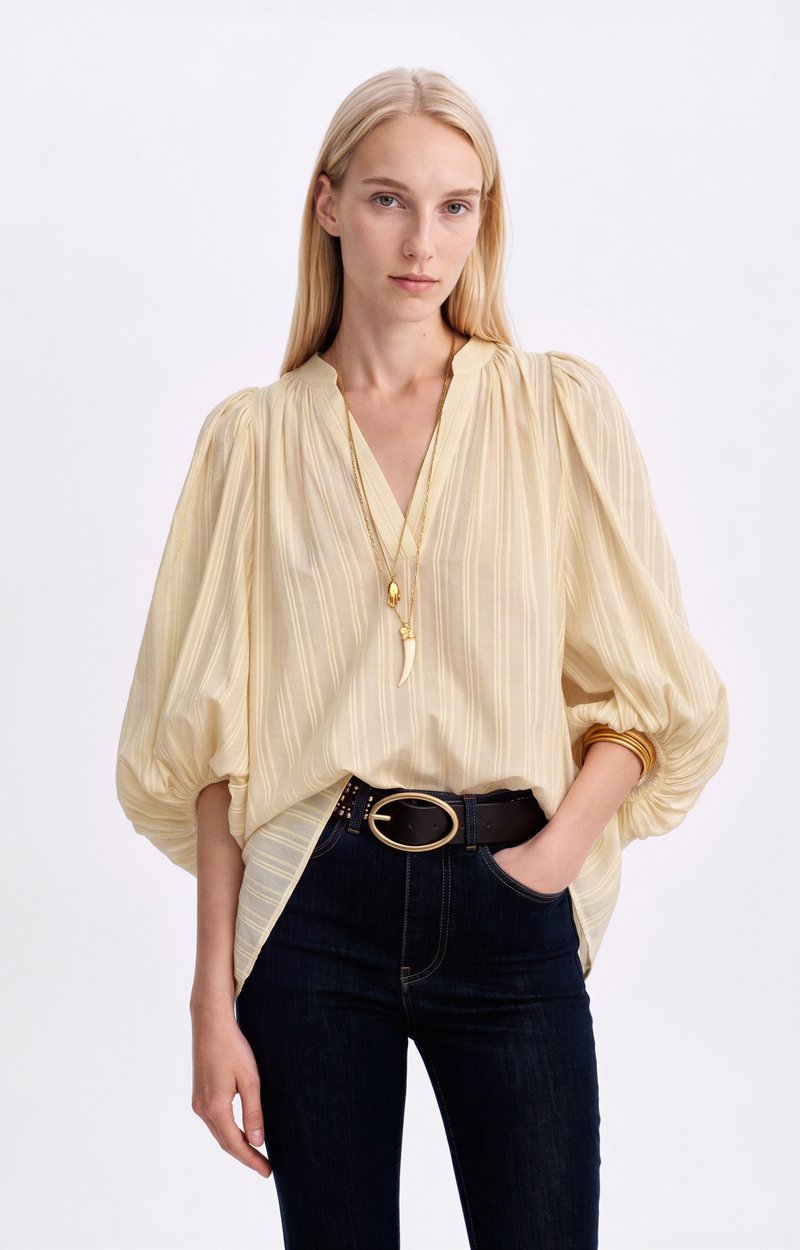 Bell Blouse, Bohemian cotton blouse