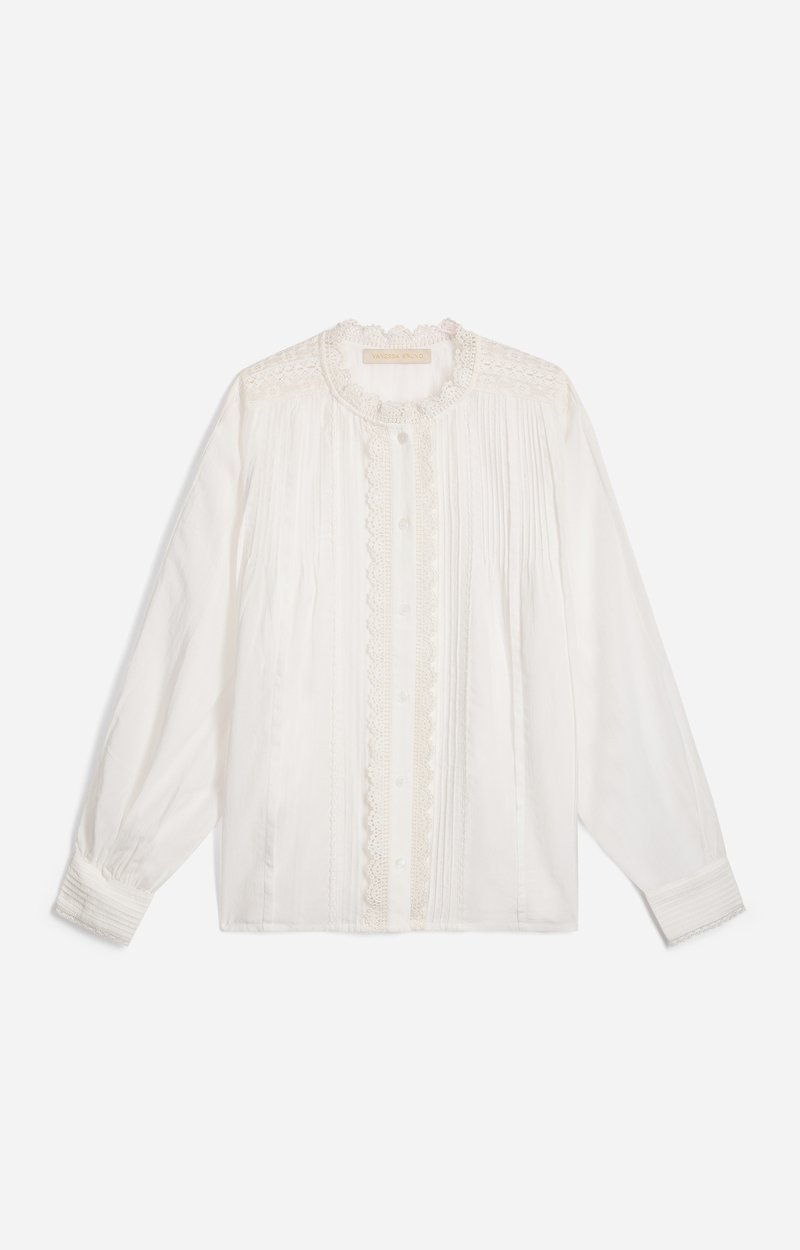Gedi Blouse Romantic cotton and lace blouse White Vanessa Bruno