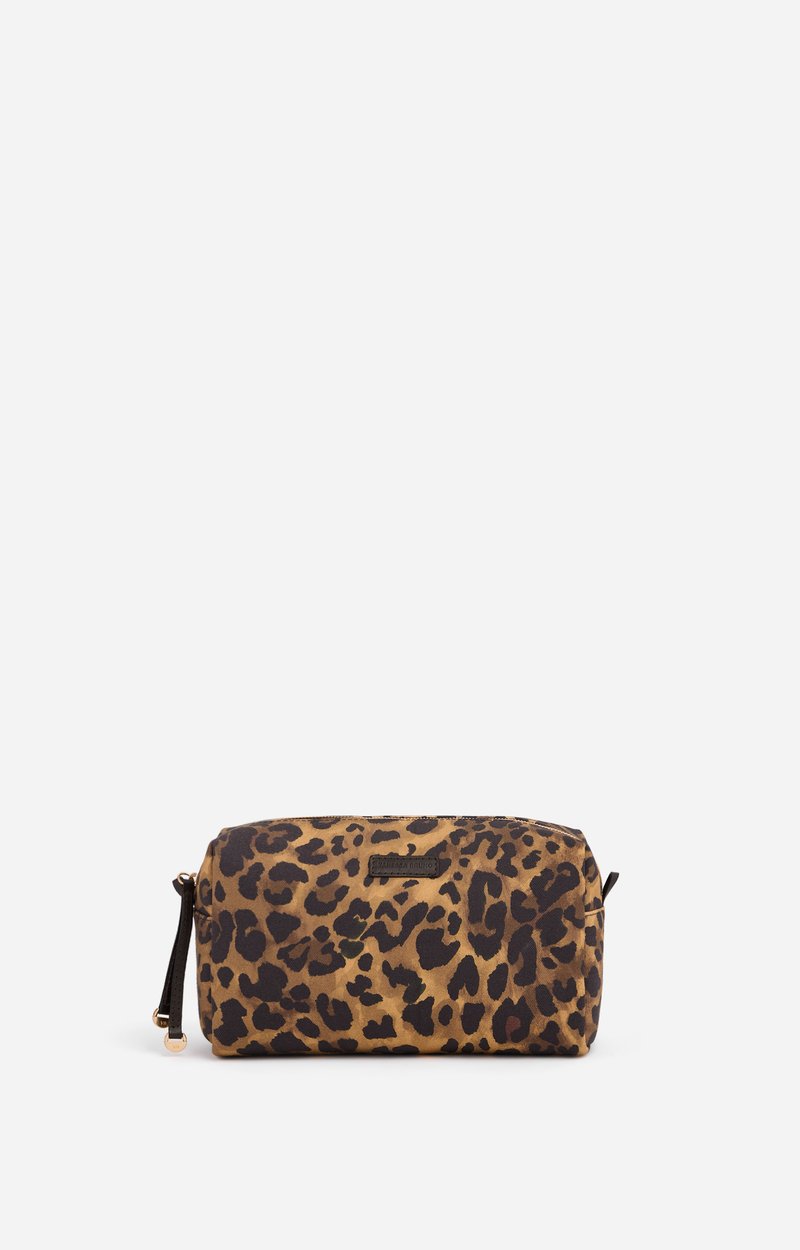 Leopard-Print Pouch Leopard-print canvas, leather trims Fawn Vanessa Bruno