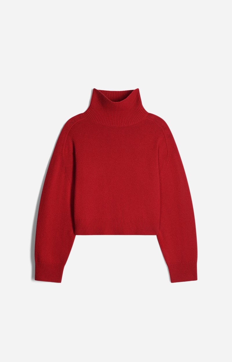 Ballerine Sweater, Oversized roll-neck jumper in wool and yak