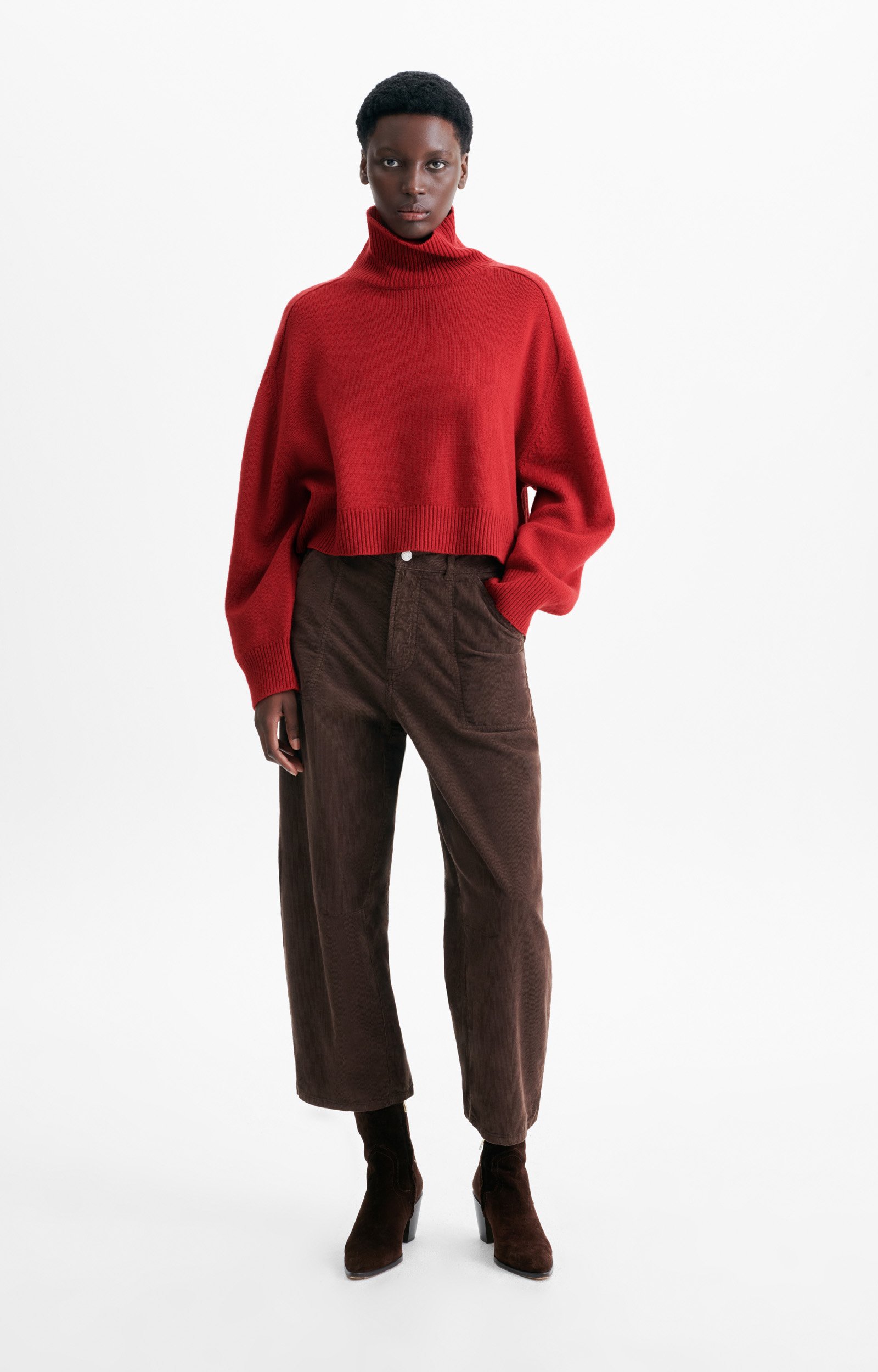 Ballerine Sweater Oversized roll-neck jumper in wool and yak Carmine Vanessa Bruno