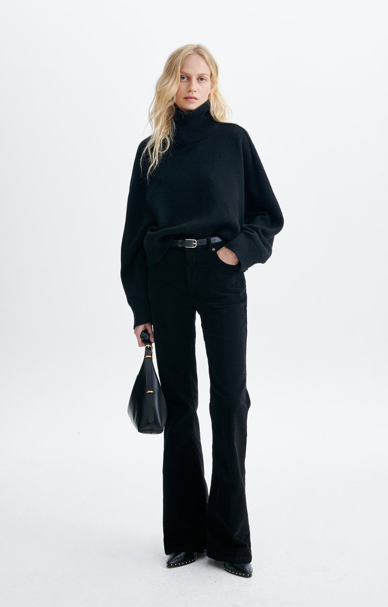 Ballerine Sweater Oversized roll-neck jumper in wool and yak Black Vanessa Bruno