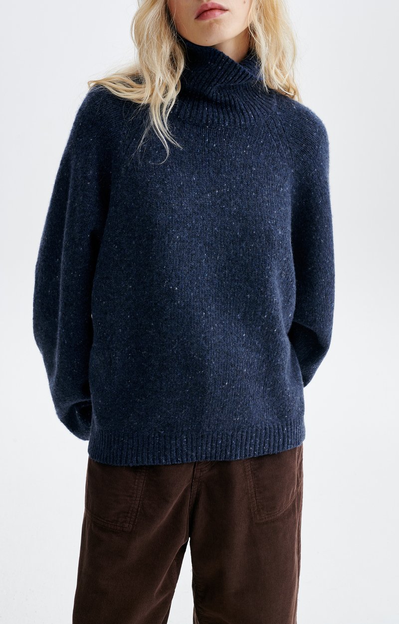 Dotty Sweater Oversized roll-neck jumper in speckled knit DENIM Vanessa Bruno