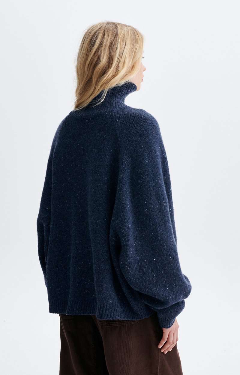 Dotty Sweater Oversized roll-neck jumper in speckled knit DENIM Vanessa Bruno