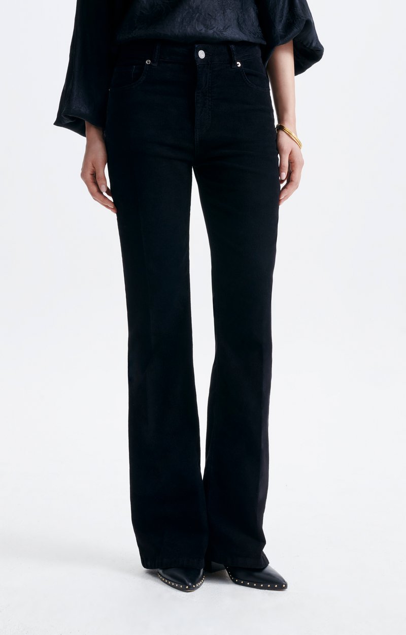 Ethan Trousers High-waisted flared corduroy trousers Black Vanessa Bruno