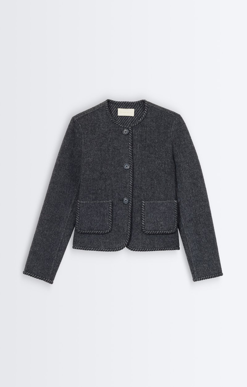 Humble Jacket Double-face wool jacket ANTHRACITE Vanessa Bruno