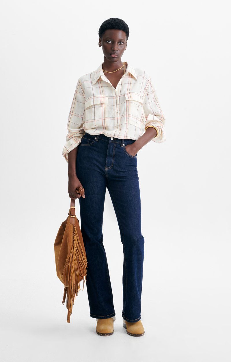 Demo Shirt Checked brushed cotton shirt ECRU Vanessa Bruno